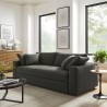 Modway Commix Down Filled Overstuffed Sleeper Sofa Gray 6