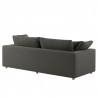 Modway Commix Down Filled Overstuffed Sleeper Sofa Gray Back