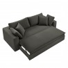 Modway Commix Down Filled Overstuffed Sleeper Sofa Gray Open