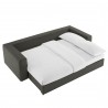Modway Commix Down Filled Overstuffed Sleeper Sofa Gray 8