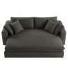 Modway Commix Down Filled Overstuffed Sleeper Sofa Gray Front