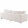 Modway Commix Down Filled Overstuffed Sleeper Sofa White Back