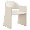 Modway Talia Performance Velvet Dining Armchair Alabaster