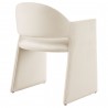 Modway Talia Performance Velvet Dining Armchair Alabaster Back