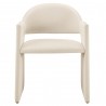 Modway Talia Performance Velvet Dining Armchair Alabaster Front