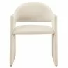 Modway Talia Performance Velvet Dining Armchair Alabaster Front - Modway Talia Performance Velvet Dining Armchair Alabaster Front