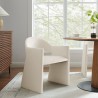 Modway Talia Performance Velvet Dining Armchair Alabaster