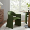 Modway Talia Performance Velvet Dining Armchair Green 