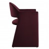 Modway Talia Performance Velvet Dining Armchair Red Side