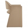 Modway Talia Performance Velvet Dining Armchair Taupe Side