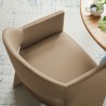 Modway Talia Performance Velvet Dining Armchair Taupe Top