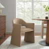 Modway Talia Performance Velvet Dining Armchair Taupe