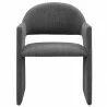 Modway Talia Upholstered Fabric Dining Armchair Charcoal Front - Modway Talia Upholstered Fabric Dining Armchair Charcoal Front