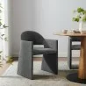 Modway Talia Upholstered Fabric Dining Armchair Charcoal - Modway Talia Upholstered Fabric Dining Armchair Charcoal