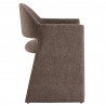 Modway Talia Upholstered Fabric Dining Armchair Mocha Side