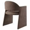 Modway Talia Upholstered Fabric Dining Armchair Mocha Back
