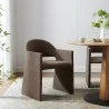 Modway Talia Upholstered Fabric Dining Armchair Mocha - Modway Talia Upholstered Fabric Dining Armchair Mocha