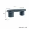 Modway Orla Performance Velvet Bench Blue5 - Modway Orla Performance Velvet Bench Blue5
