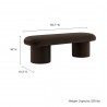 Modway Orla Performance Velvet Bench Brown