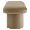 Modway Orla Performance Velvet Bench Taupe Side