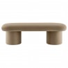 Modway Orla Performance Velvet Bench Taupe Front