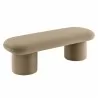 Modway Orla Performance Velvet Bench Taupe 1 - Modway Orla Performance Velvet Bench Taupe 1