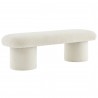 Modway Orla Chenille Upholstered Bench White 1