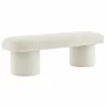 Modway Orla Chenille Upholstered Bench White 1 - Modway Orla Chenille Upholstered Bench White 1