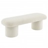 Modway Orla Chenille Upholstered Bench White 2