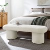 Modway Orla Chenille Upholstered Bench White 1