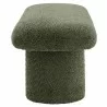Modway Orla Chenille Upholstered Bench Green  Side - Modway Orla Chenille Upholstered Bench Green  Side