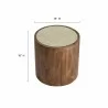 Modway Truett Round Wood Rattan Side Table - Modway Truett Round Wood Rattan Side Table