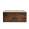 Modway Truett Square Wood Rattan Coffee Table Front