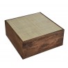 Modway Truett Square Wood Rattan Coffee Table Top