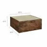 Modway Truett Square Wood Rattan Coffee Table - Modway Truett Square Wood Rattan Coffee Table