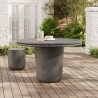 Modway Brion 48" Indoor - Outdoor Patio Concrete Round Dining Table Gray1
