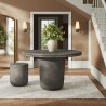 Modway Brion 48" Indoor - Outdoor Patio Concrete Round Dining Table Gray Outdoor