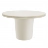 Modway Brion 48" Indoor - Outdoor Patio Concrete Round Dining Table White Front