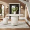 Modway Brion 48" Indoor - Outdoor Patio Concrete Round Dining Table White 1
