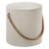 Modway Isera Indoor - Outdoor Patio Rope Concrete Side Table Stool 1