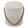 Modway Isera Indoor - Outdoor Patio Rope Concrete Side Table Stool 2