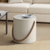 Modway Isera Indoor - Outdoor Patio Rope Concrete Side Table Stool 3