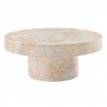 Modway Alora Indoor - Outdoor Patio Concrete Round Coffee Table Yellow
