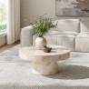 Modway Alora Indoor - Outdoor Patio Concrete Round Coffee Table Yellow 7