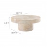 Modway Alora Indoor - Outdoor Patio Concrete Round Coffee Table Yellow 4