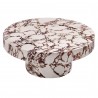 Modway Alora Indoor - Outdoor Patio Concrete Round Coffee Table Red 3