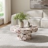 Modway Alora Indoor - Outdoor Patio Concrete Round Coffee Table Red 