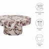 Modway Alora Indoor - Outdoor Patio Concrete Round Coffee Table Red 2