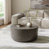 Modway Brion Round Indoor - Outdoor Patio Concrete Coffee Table Gray Indoor View