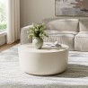Modway Brion Round Indoor - Outdoor Patio Concrete Coffee Table White Indoor View
